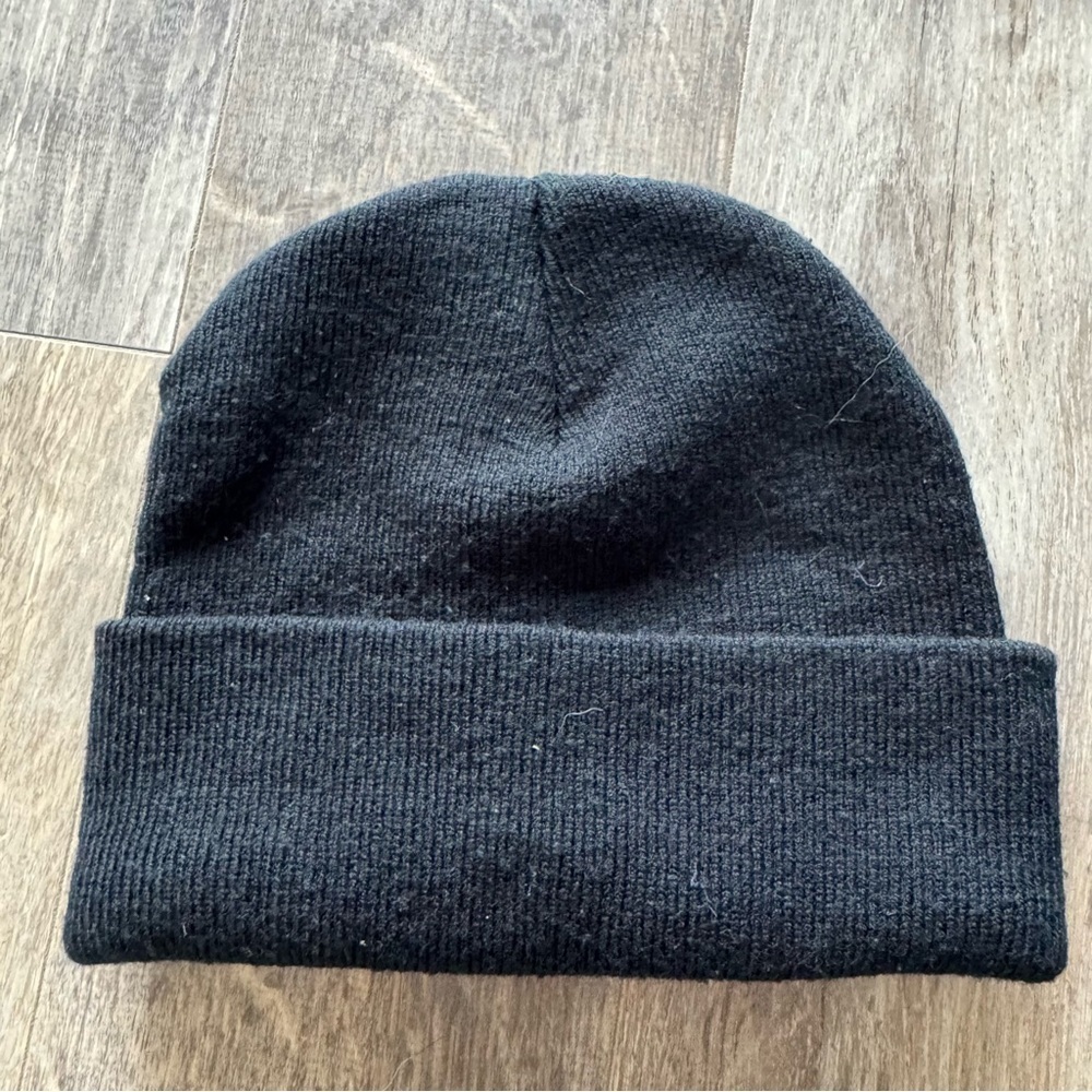 Yellowstone Black Beanie with Yellow Logo - Picture 2 of 3